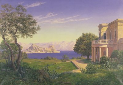 Villa Overlooking Capri by Unbekannt Unbekannt